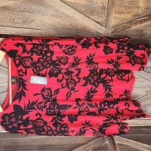 JM Collection Nwt Ladies Floral Top